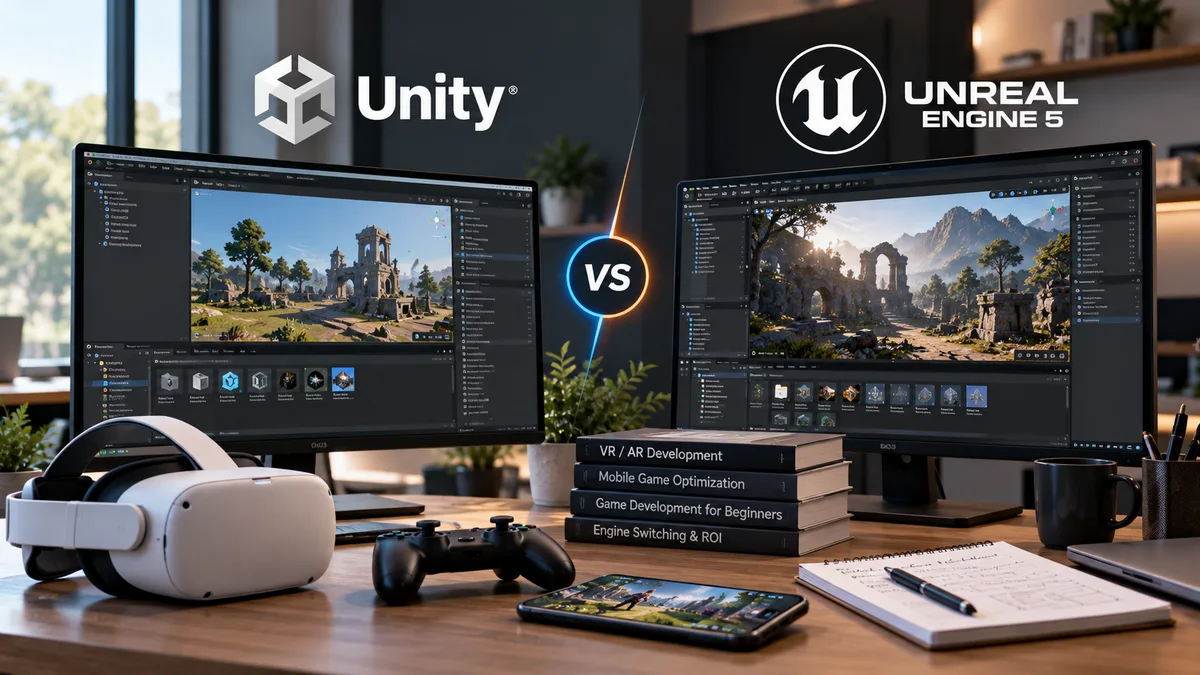 Unity vs Unreal Engine for VR, Mobile & Beginners: 2026 Guide